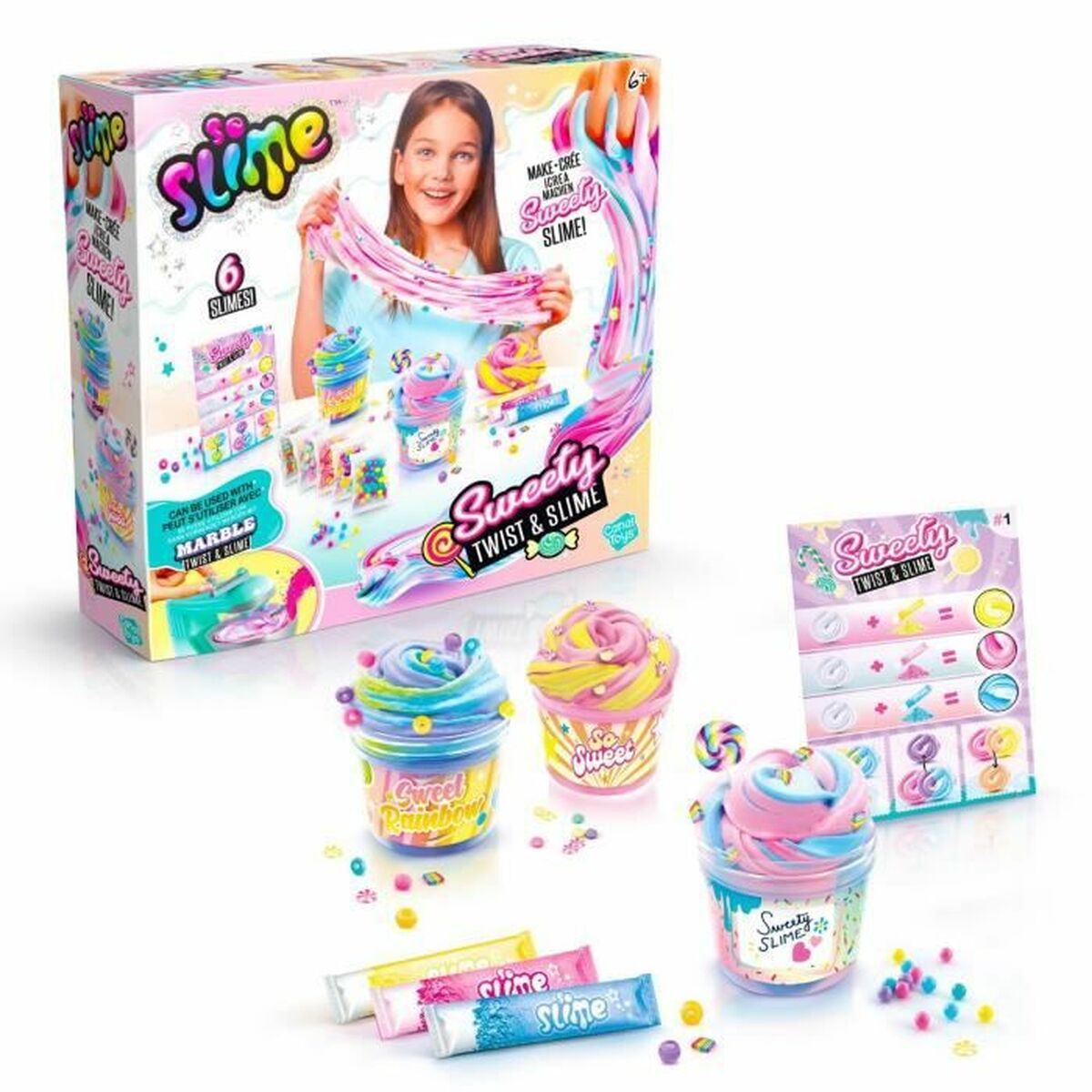 Modellera Spel Canal Toys Twist & Slime Sweety Kit