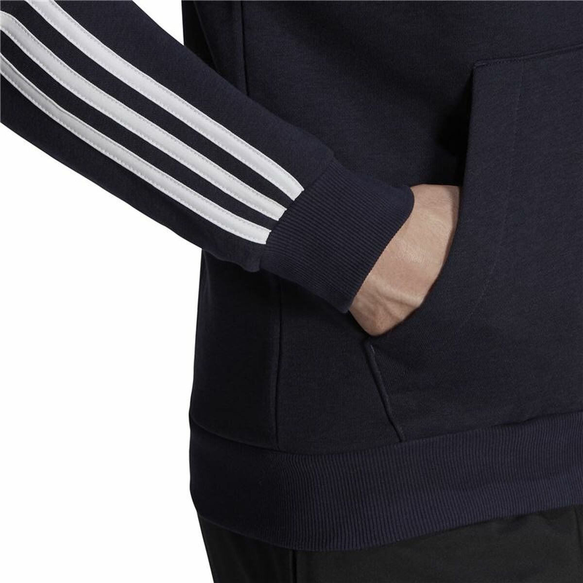 Träningsjacka Herr Adidas Essentials French Terry 3 Mörkblå - 7