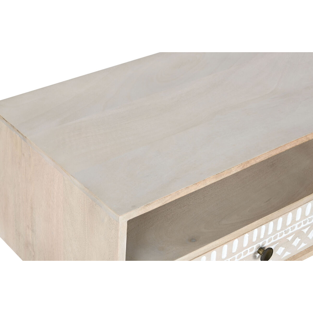 TV-möbler DKD Home Decor Vit Naturell Mangoträ 130 x 40 x 45 cm - 7
