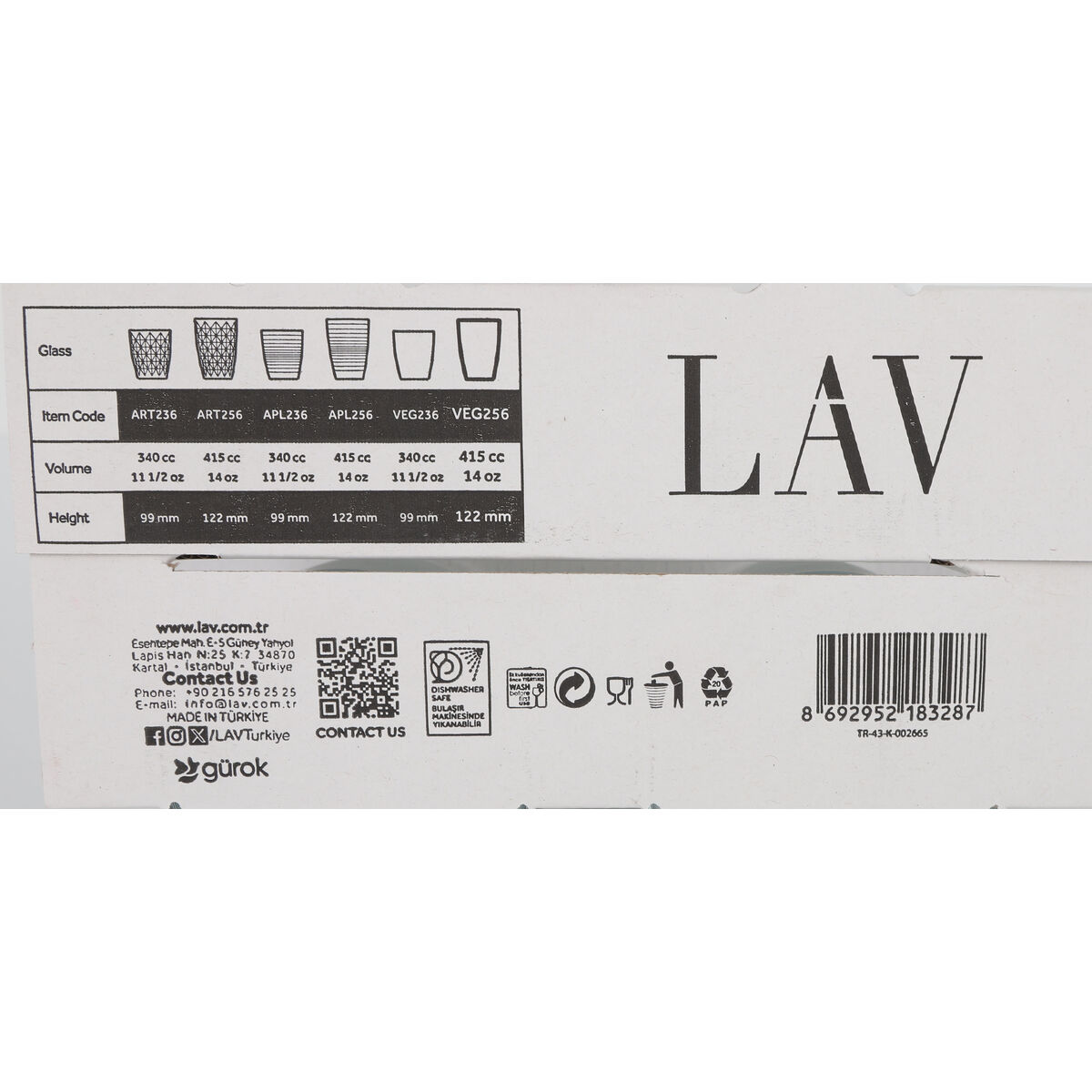 Glasset LAV 65356 415 ml 4 Delar (4 antal) (12 antal) - 5