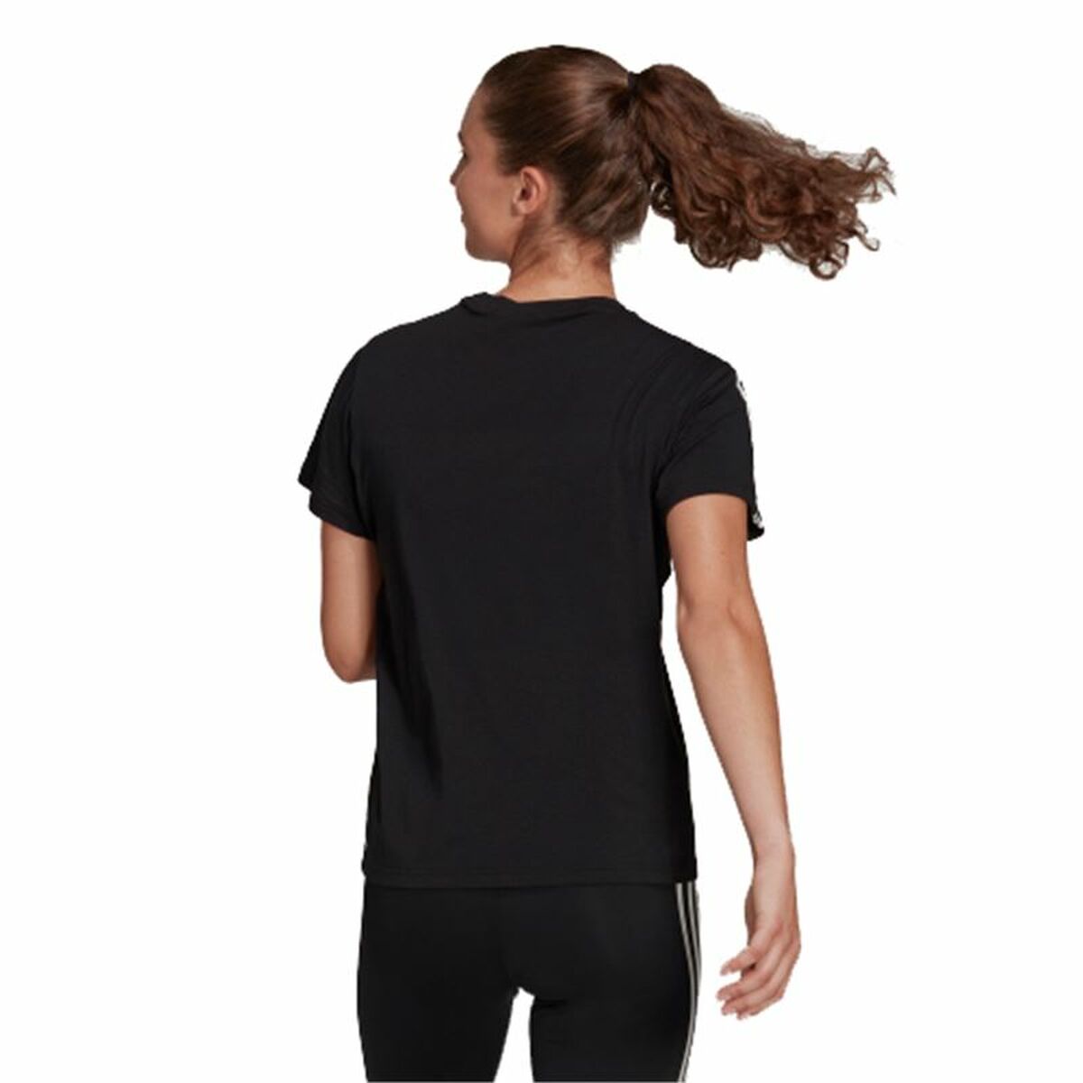 T-shirt med kortärm Dam Adidas TC Svart - 2
