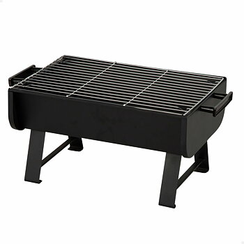 Bärbar Grill Aktive Stål 45 x 25 x 30 cm Svart (2 antal)