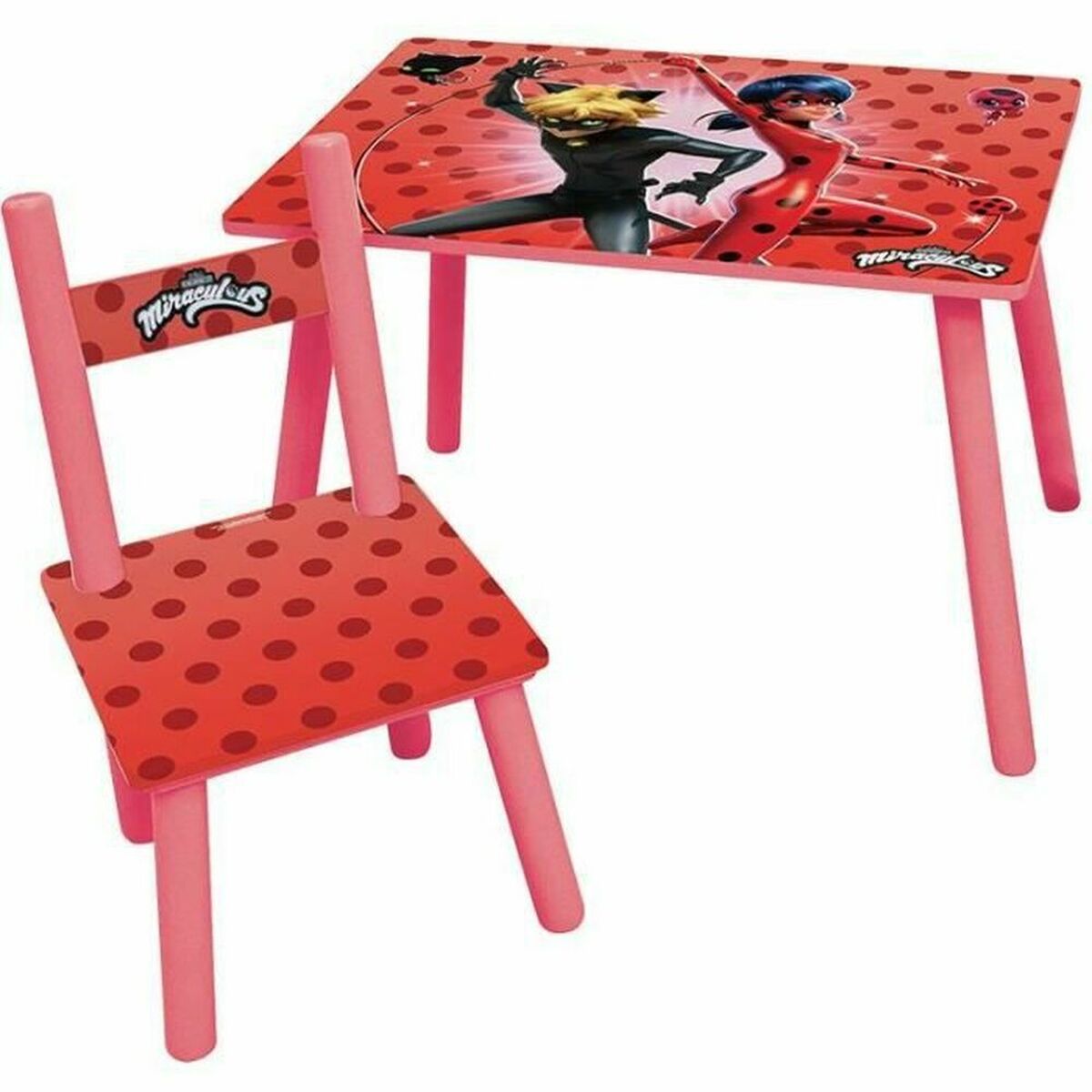 Bord och stol för barn Fun House Ladybug - 2