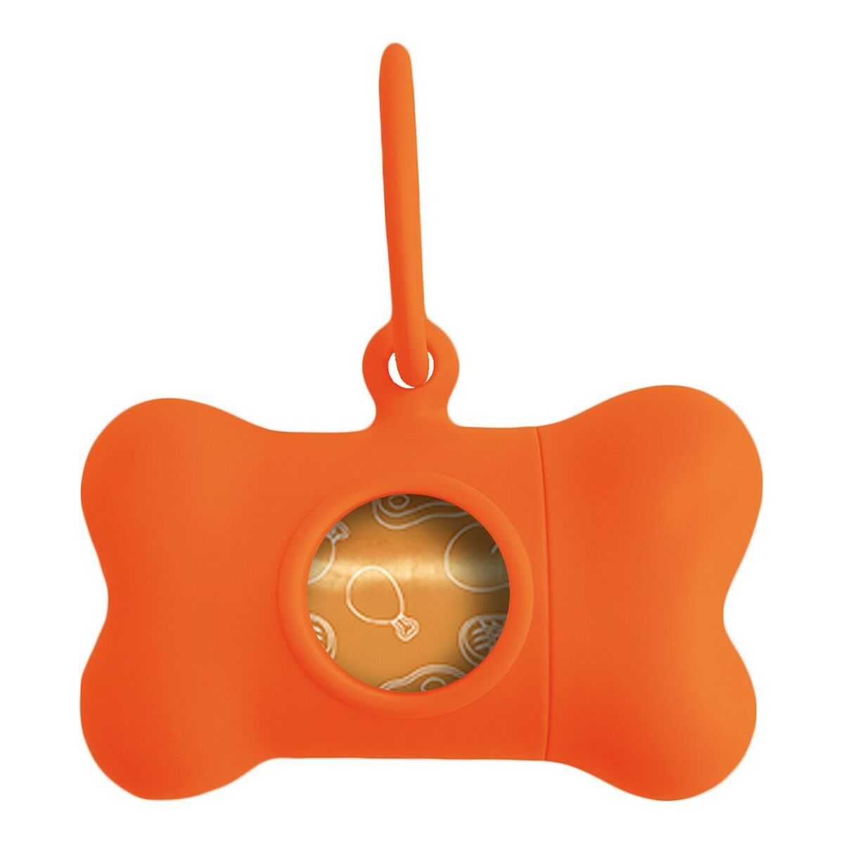 Hållare för bajspåsar United Pets Bon Ton Neon Hund Orange (8 x 4,2 x 5 cm) - 3