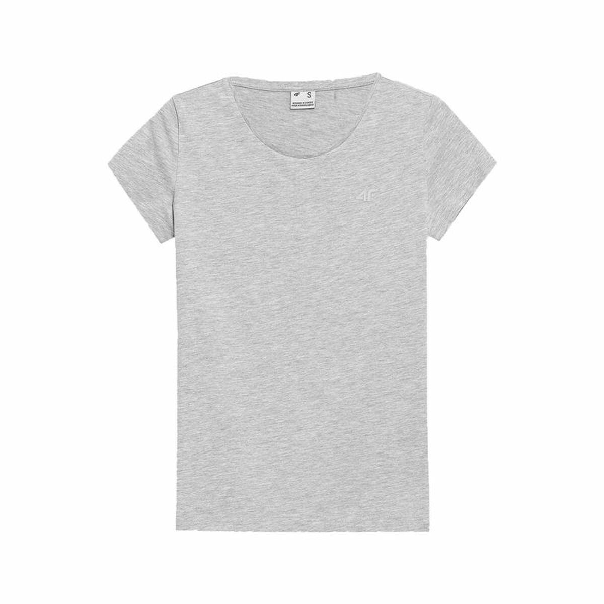 T-shirt med kortärm Dam 4F Grå - 6