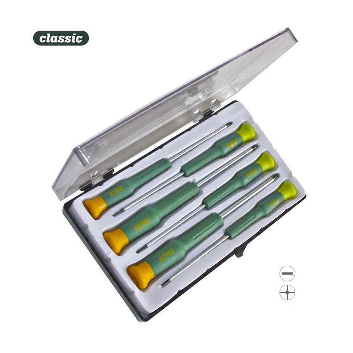 Sats med precisionsskruvmejslar Mota DMV pH Platt 2 mm 3" 2,5 mm 1,5 mm 6 Delar - 2