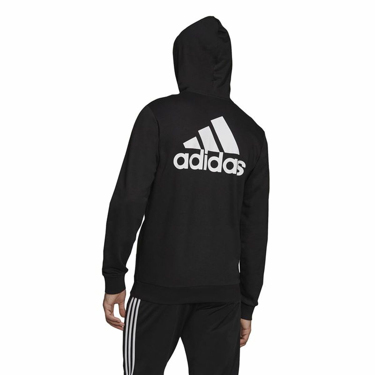 Träningsjacka Herr Adidas French Terry Big Logo Svart - 3