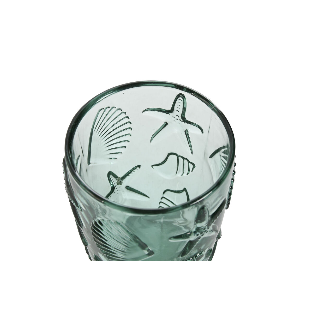 Glasset Home ESPRIT Turkos Glas Medelhavs Med relief 290 ml (6 antal) - 2