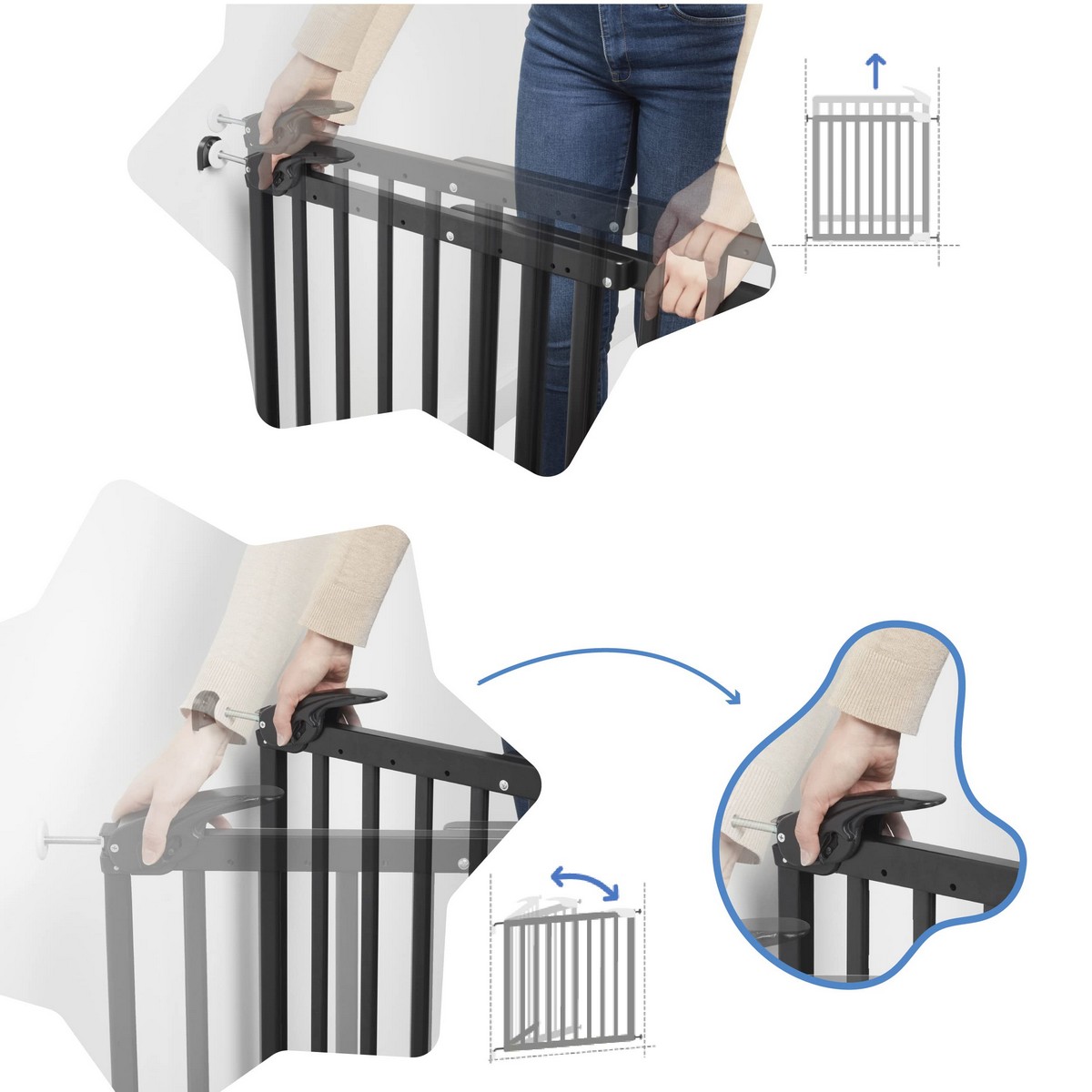 Säkerhetsbarriär Badabulle 106 cm - 9