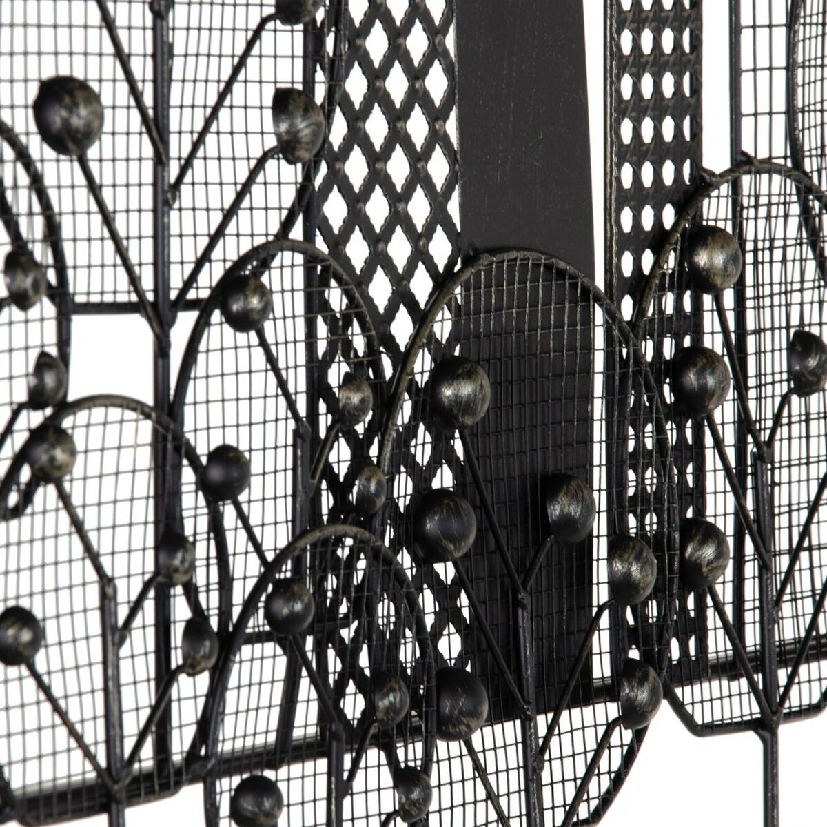 Väggdekoration 106 x 4 x 56 cm Svart Metall - 5
