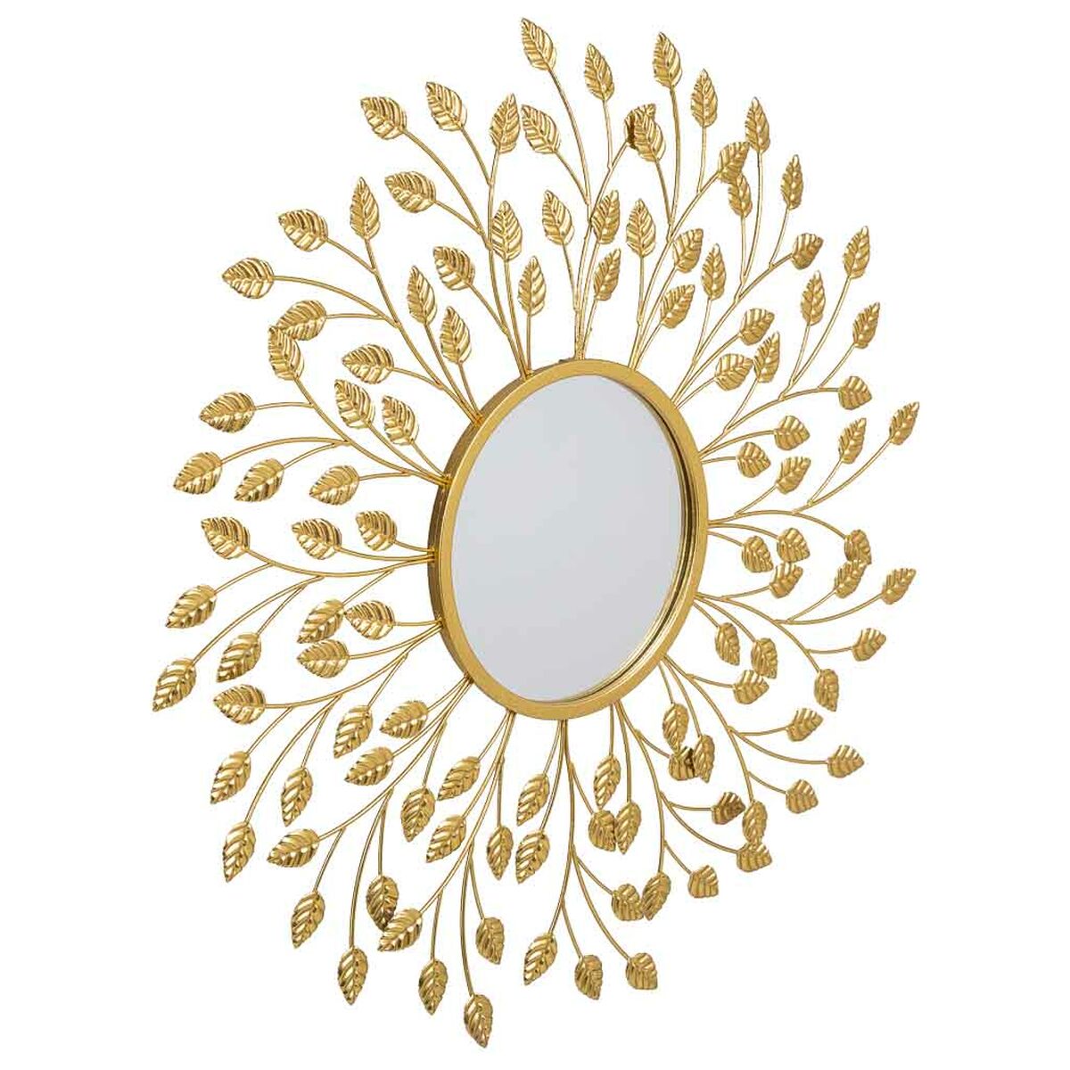 Väggspegel Alexandra House Living Gyllene 2 x 79 x 79 cm Cirklar