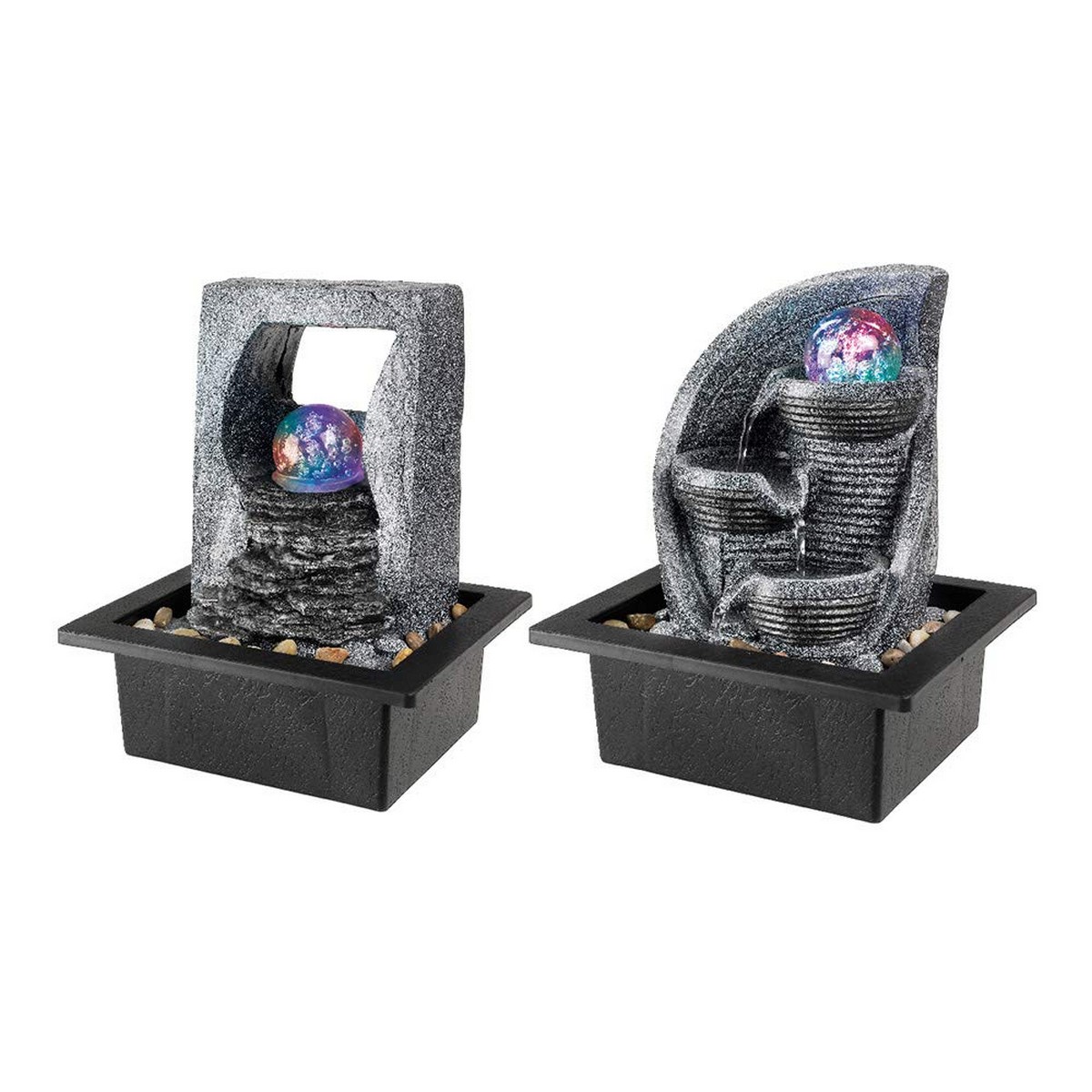 Trädgårdsfontän Lumineo LED RGB 17 x 20,5 x 25,5 cm Harts