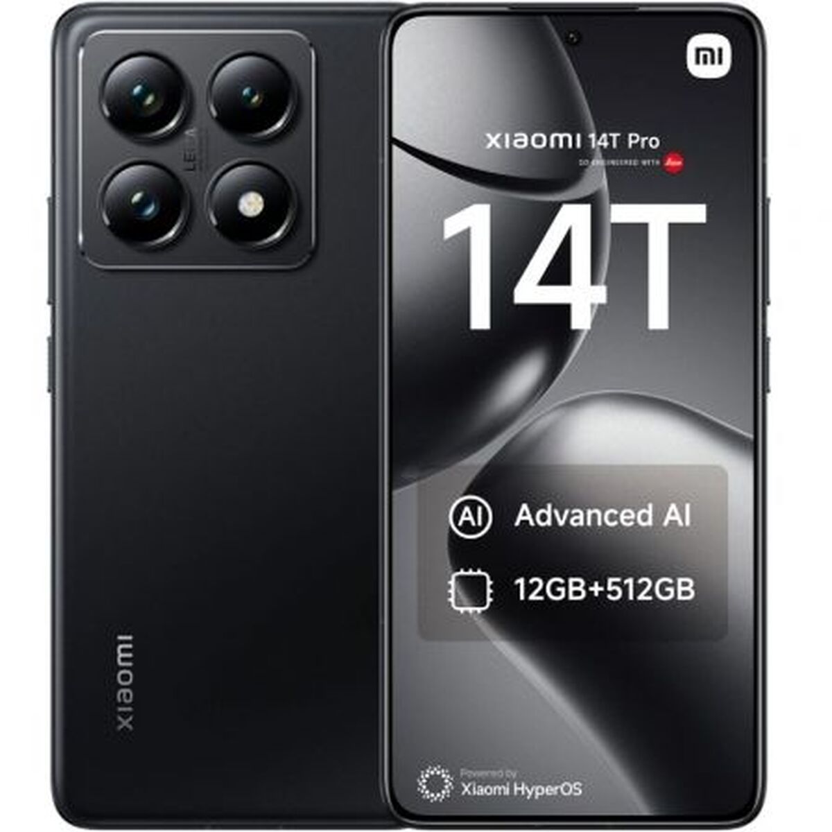 Smartphone Xiaomi 14T P 12-512 BK Octa Core 12 GB RAM 512 GB Svart 6,67"