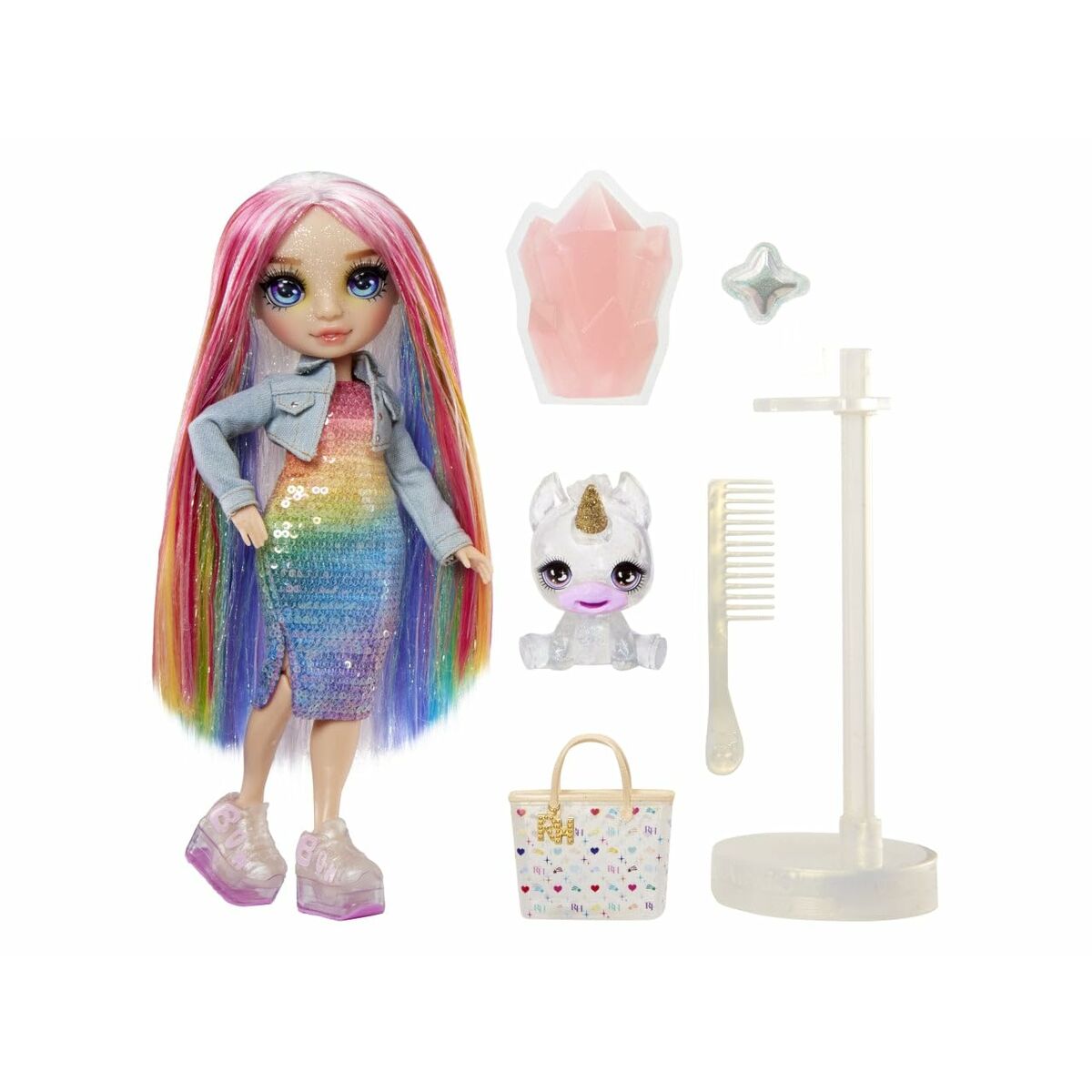 Docka med husdjur MGA Amaya Rainbow World  22 cm Ledbuss - 8
