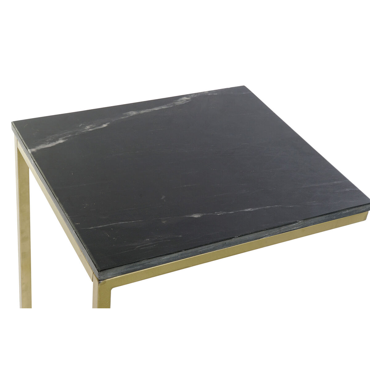 Sidobord DKD Home Decor 40 x 46 x 65 cm Svart Gyllene Marmor Järn - 4