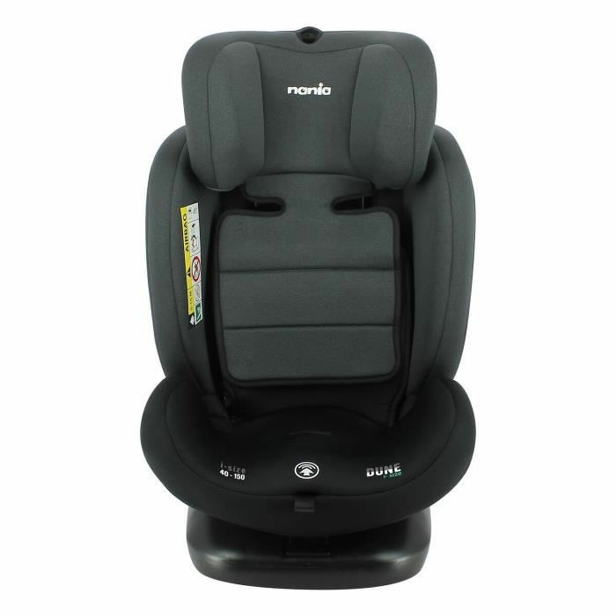 Bilstol Nania Dune Svart Grå ECE R129/04 ISOFIX