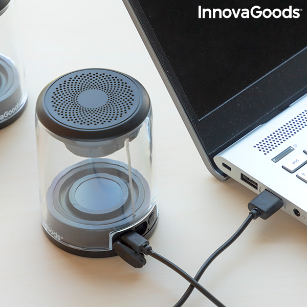Uppladdningsbara, magnetiska och trådlösa högtalare Waveker InnovaGoods Förpackning med 2 masker - 7