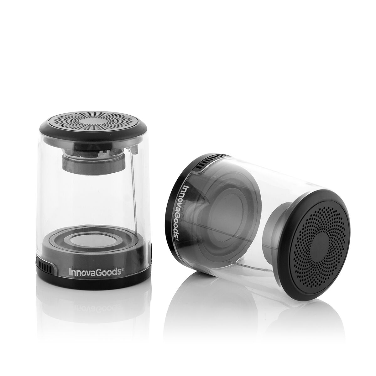 Uppladdningsbara, magnetiska och trådlösa högtalare Waveker InnovaGoods Förpackning med 2 masker - 12