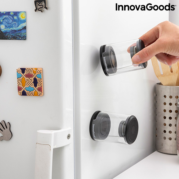 Uppladdningsbara, magnetiska och trådlösa högtalare Waveker InnovaGoods Förpackning med 2 masker - 8