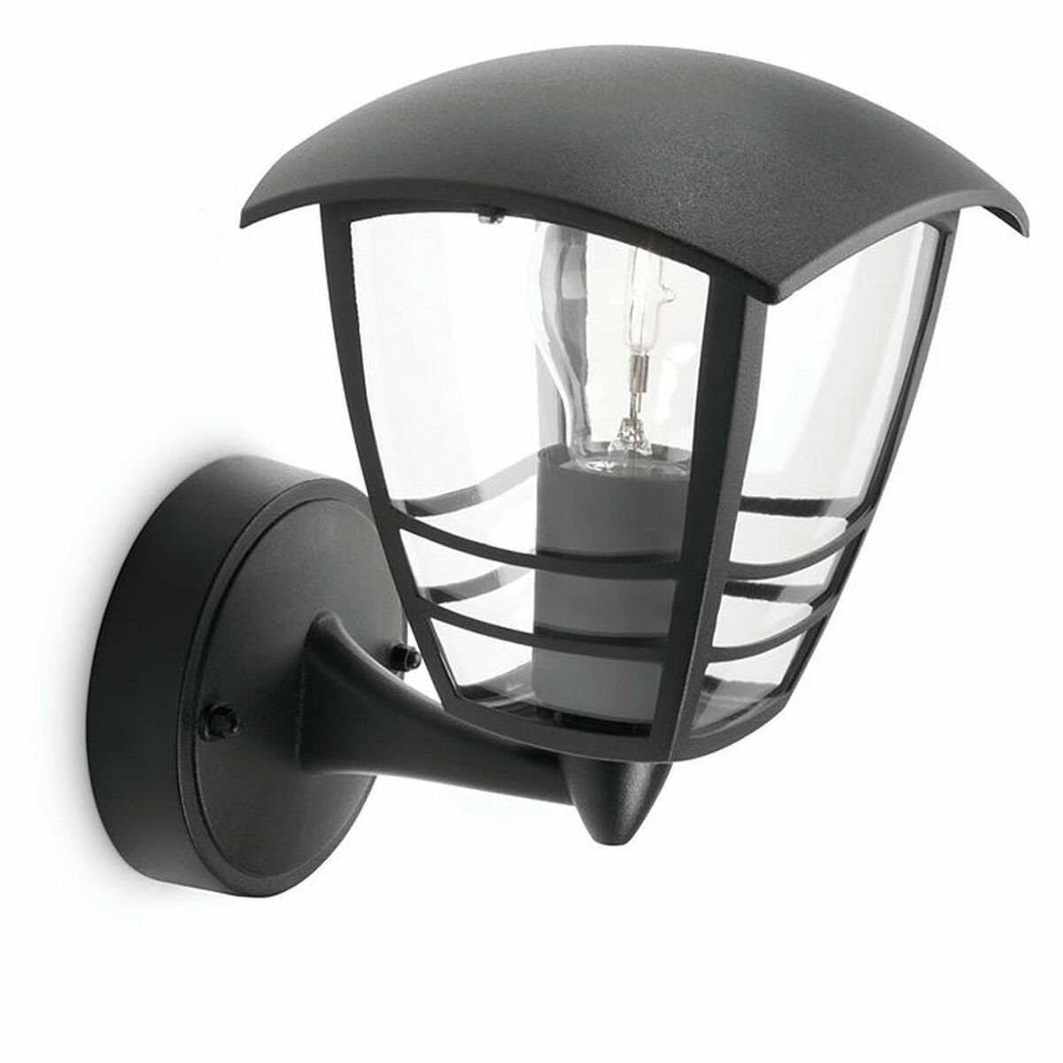 Vägglykta Philips 15380/30/16 Svart Aluminium 60 W E27