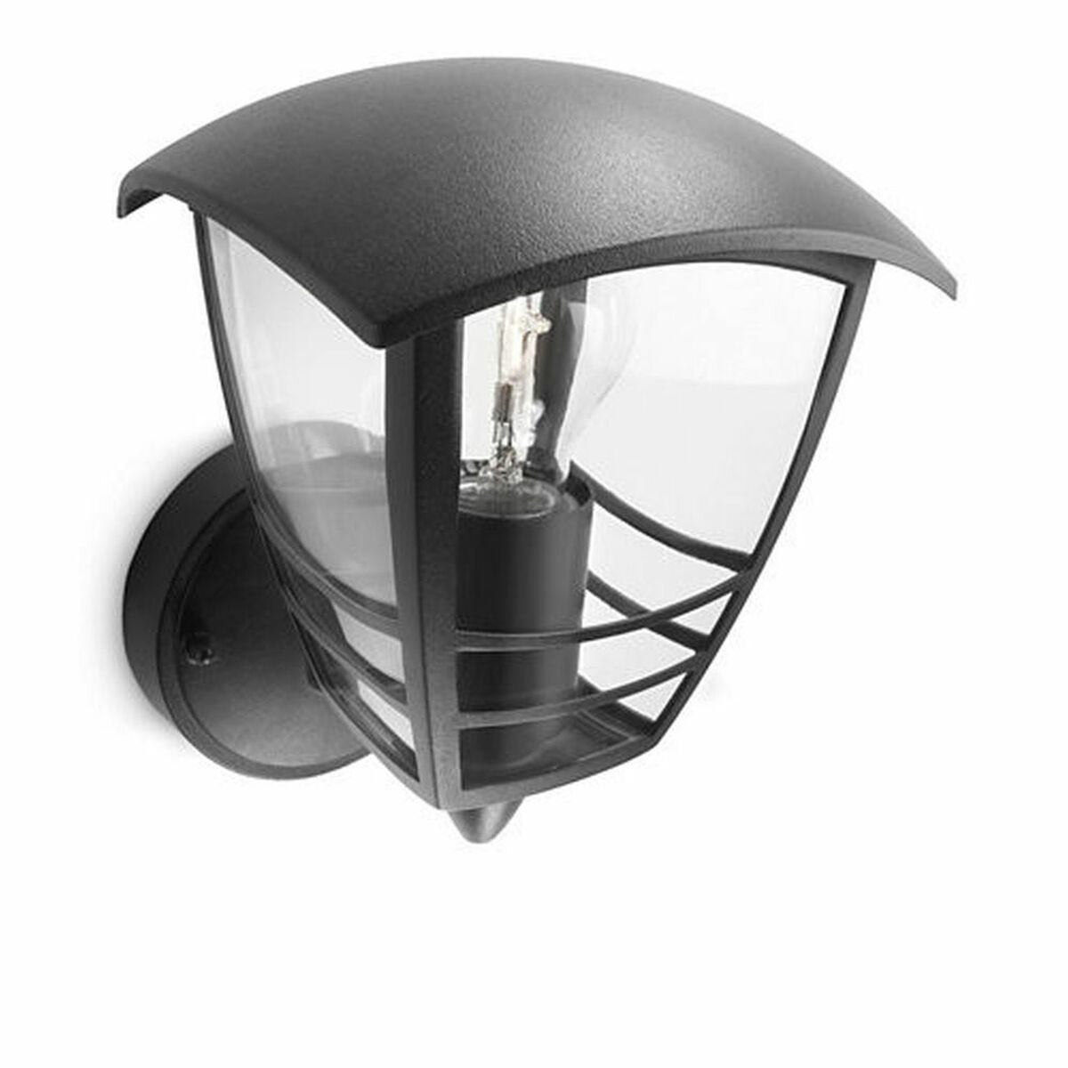 Vägglykta Philips 15380/30/16 Svart Aluminium 60 W E27 - 2