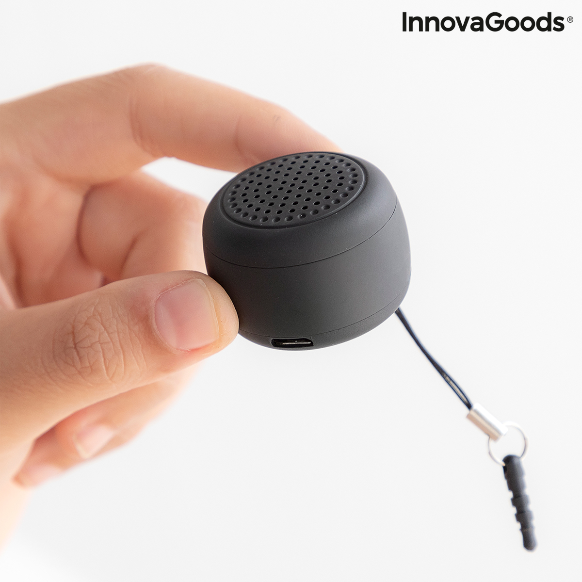Uppladdningsbar, bärbar och trådlös minihögtalare Miund InnovaGoods - 6