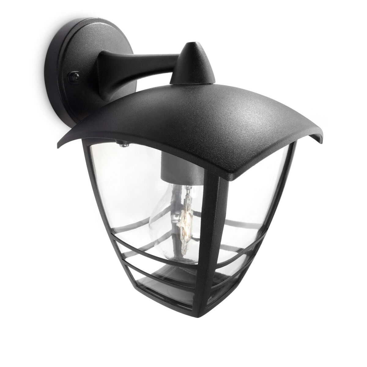 Vägglykta Philips 15381/30/16 Svart Aluminium 60 W E27 (1 antal) - 2
