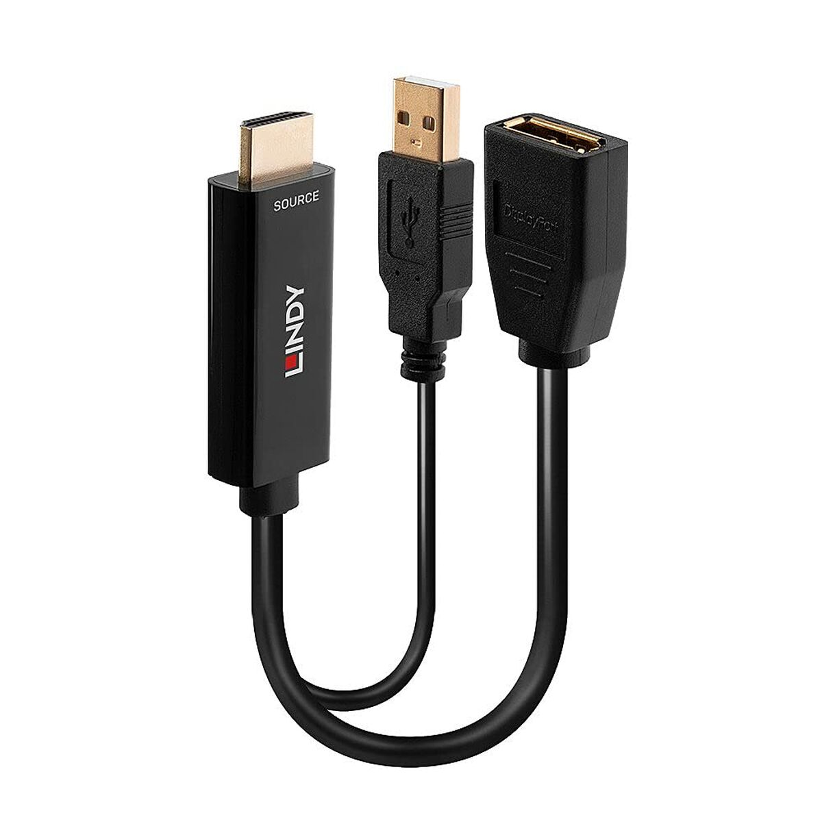 HDMI till DisplayPort Adapter LINDY 38289 Svart