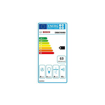 Konventionell fläkt BOSCH DBB67AM60 Svart