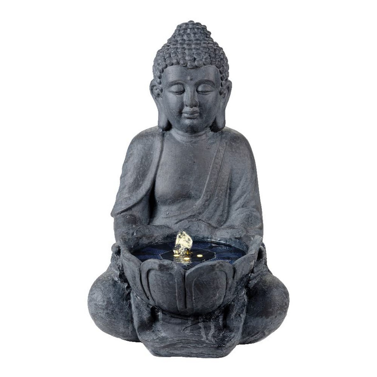 Trädgårdsfontän Lumineo Buddha Harts (29,5 x 28 x 45 cm)