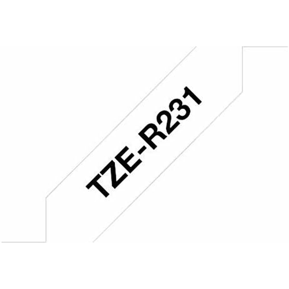 Punktmatris Original Brother TZE-R231 Svart/Vit - 3