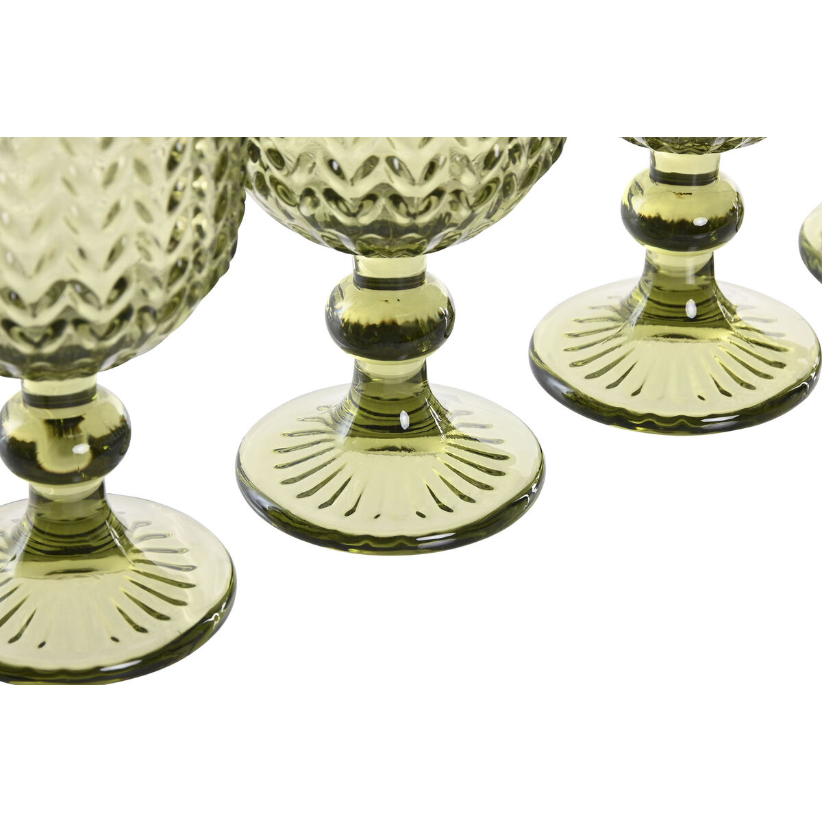 Glasset Home ESPRIT Grön Glas 260 ml (6 antal) - 2