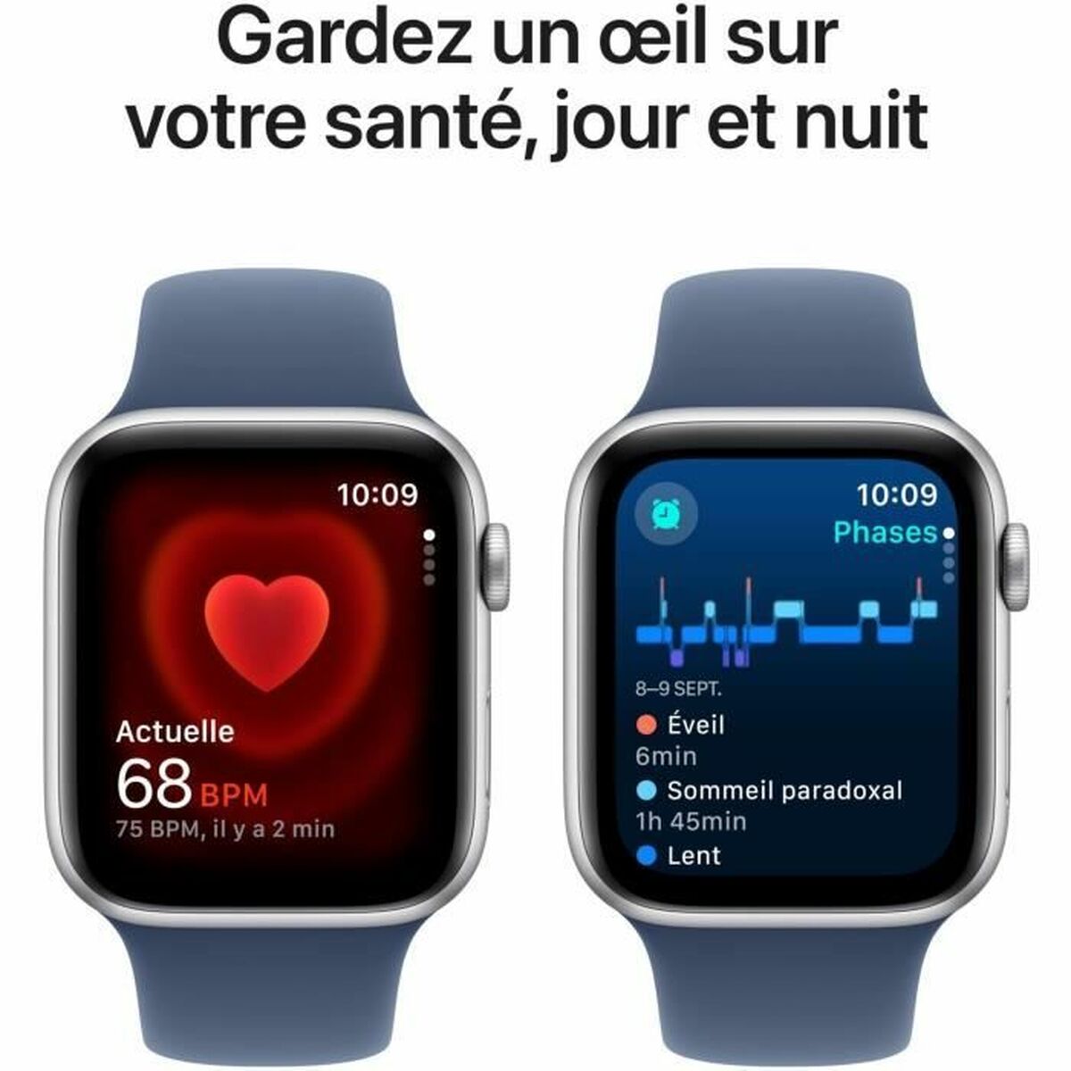 Smartklocka Apple Watch SE Blå Silvrig 44 mm - 5