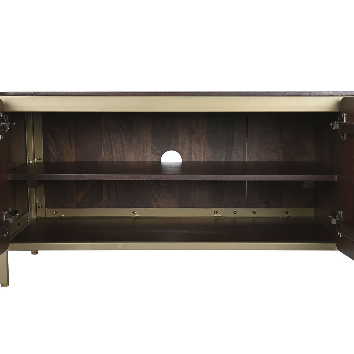 TV-möbler DKD Home Decor Brun Stål Mangoträ (140 x 40 x 48 cm) - 3