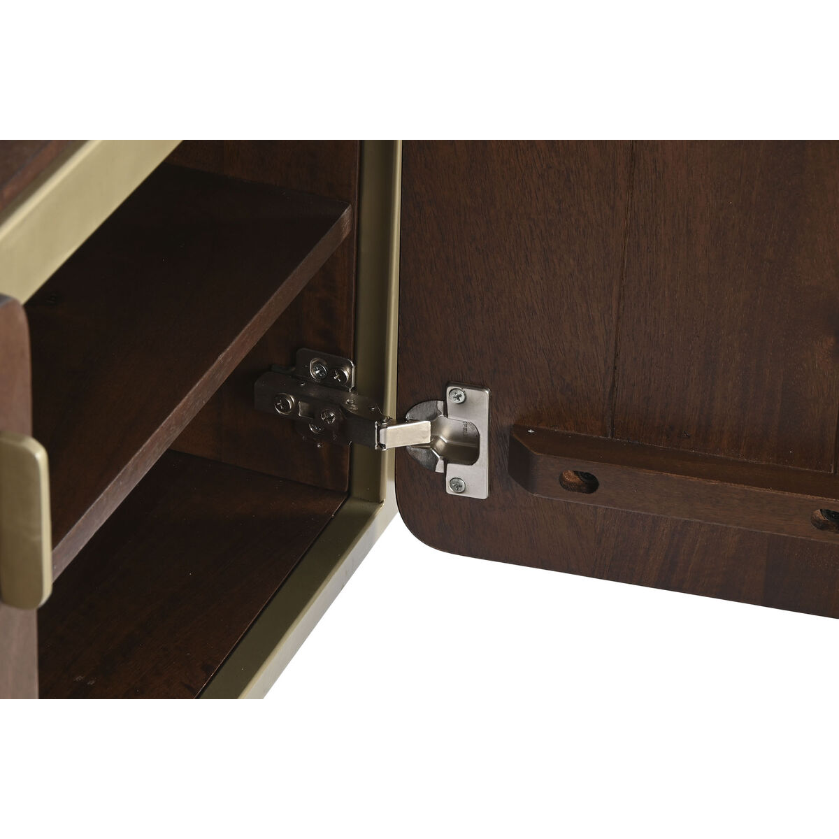 TV-möbler DKD Home Decor Brun Stål Mangoträ (140 x 40 x 48 cm) - 7