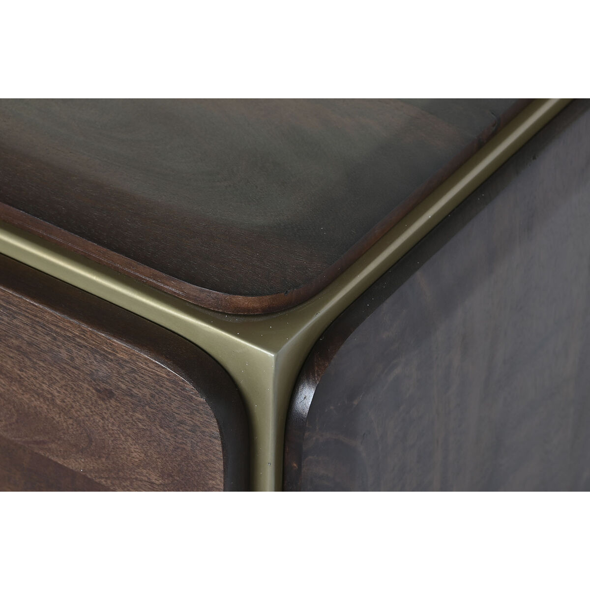 TV-möbler DKD Home Decor Brun Stål Mangoträ (140 x 40 x 48 cm) - 2