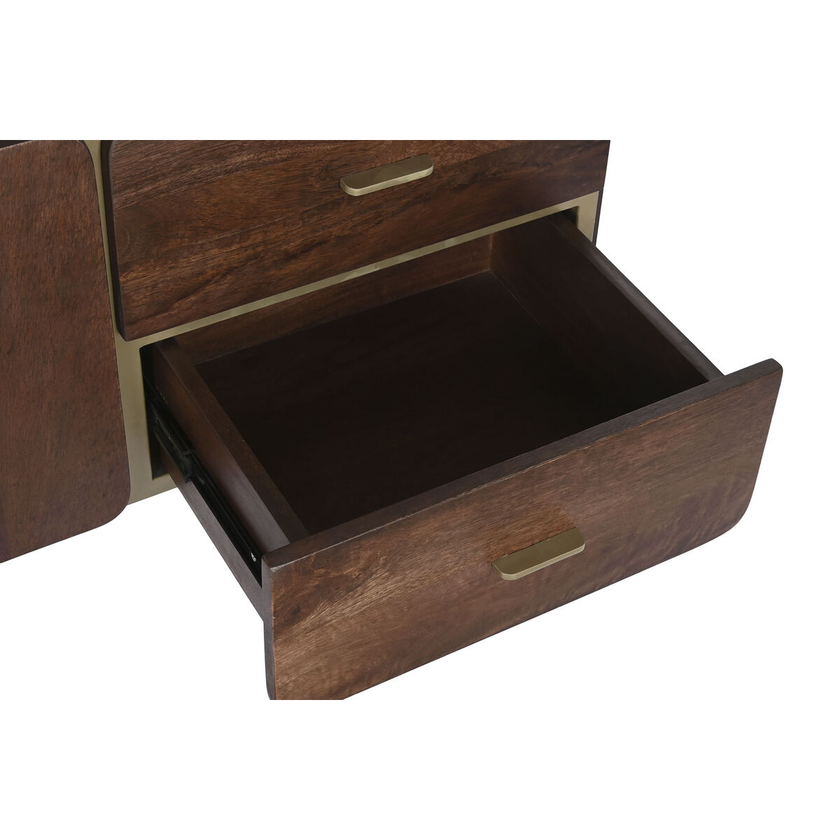 TV-möbler DKD Home Decor Brun Stål Mangoträ (140 x 40 x 48 cm) - 5