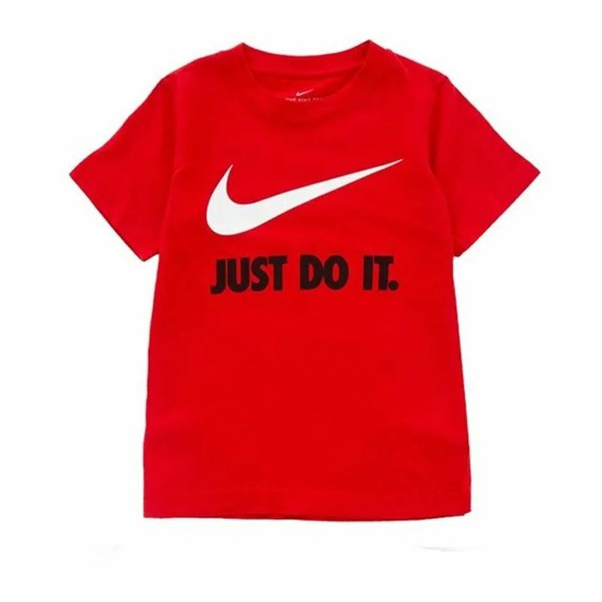 Barn T-shirt med kortärm Nike Swoosh Röd - 3
