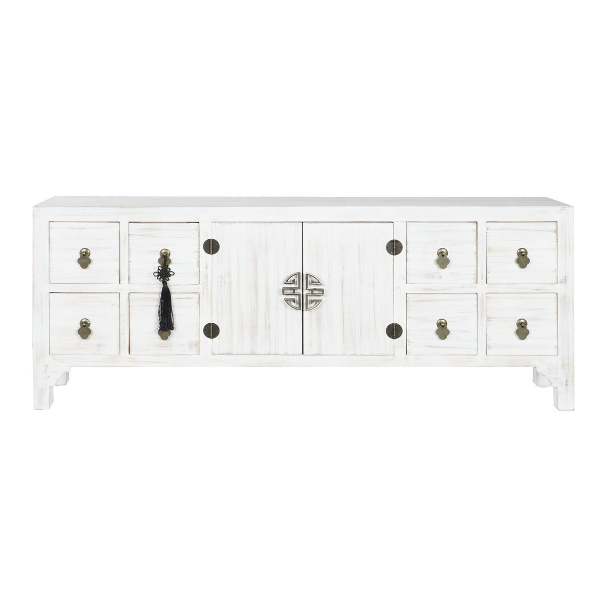 TV-möbler DKD Home Decor Vit Naturell Gran Trä MDF 130 x 24 x 51 cm - 13