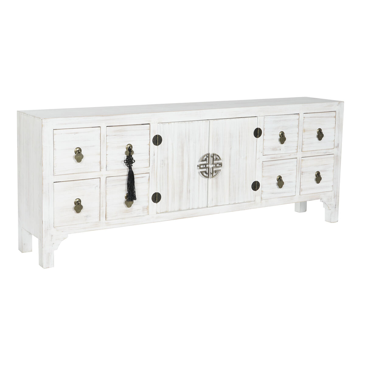 TV-möbler DKD Home Decor Vit Naturell Gran Trä MDF 130 x 24 x 51 cm - 8
