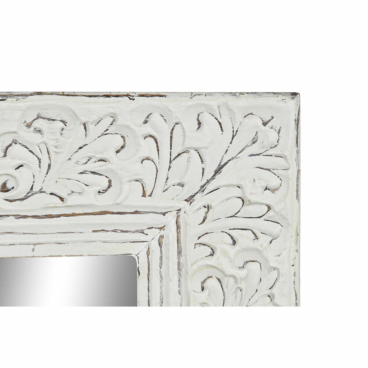 Väggspegel DKD Home Decor Vit Indier Avskalad 76 x 4 x 190 cm - 3
