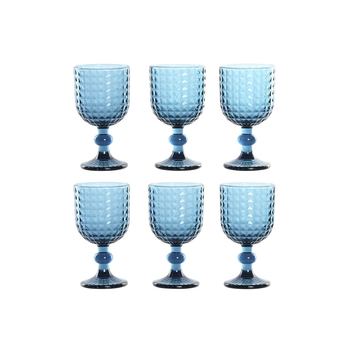 Glasset Home ESPRIT Blå Glas 260 ml (6 antal)