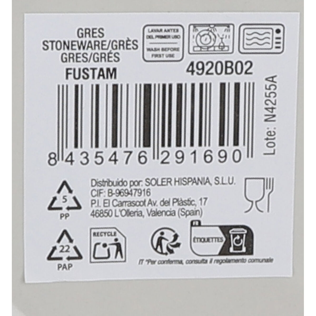 Platt skål Inde Fustam Ø 26,7 cm (12 antal) - 5