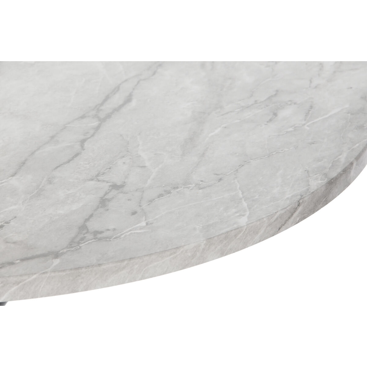 Sidobord DKD Home Decor Vit Svart Gyllene Metall Trä MDF 80 x 80 x 76 cm - 2