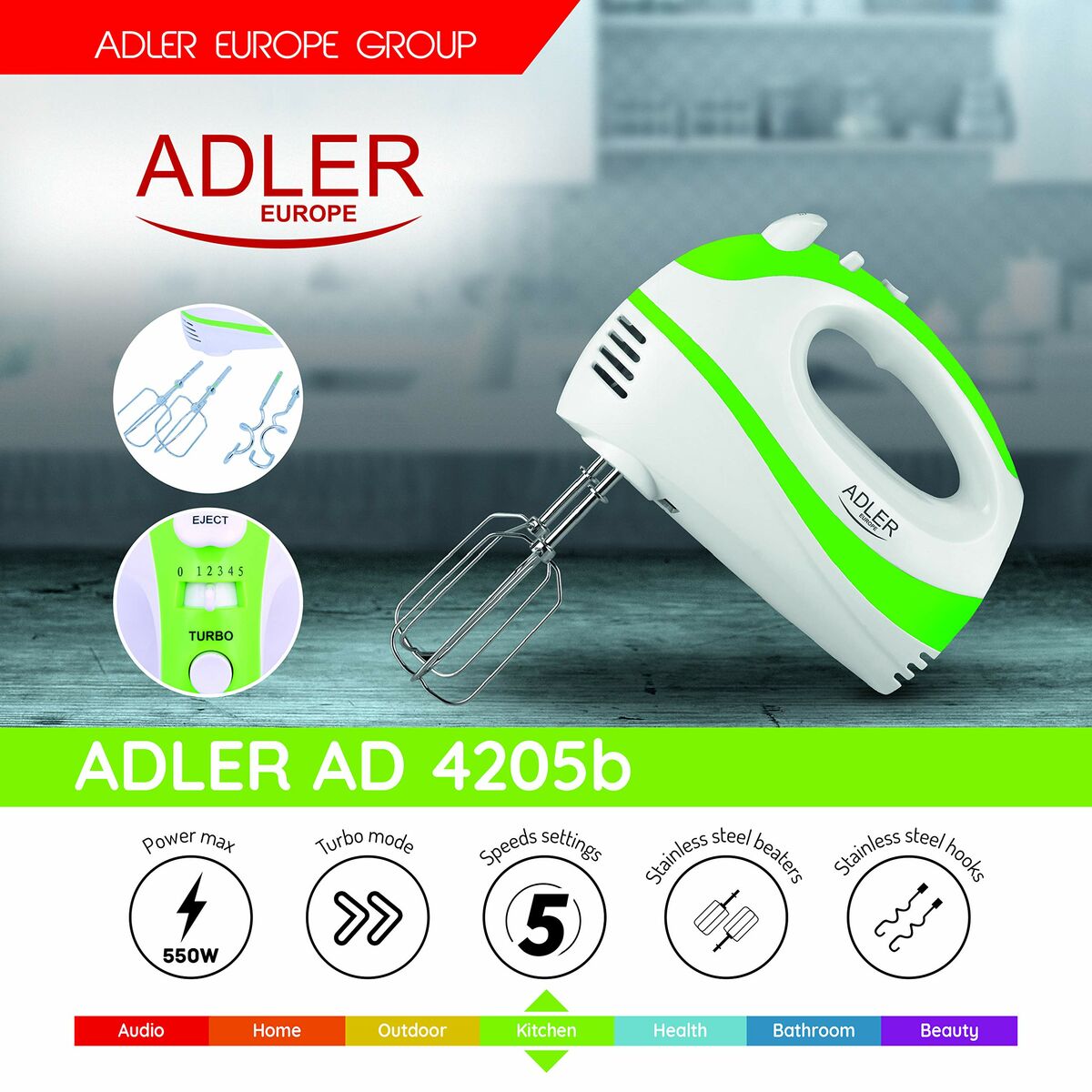 Vispar Adler AD 4205g Plast - 3
