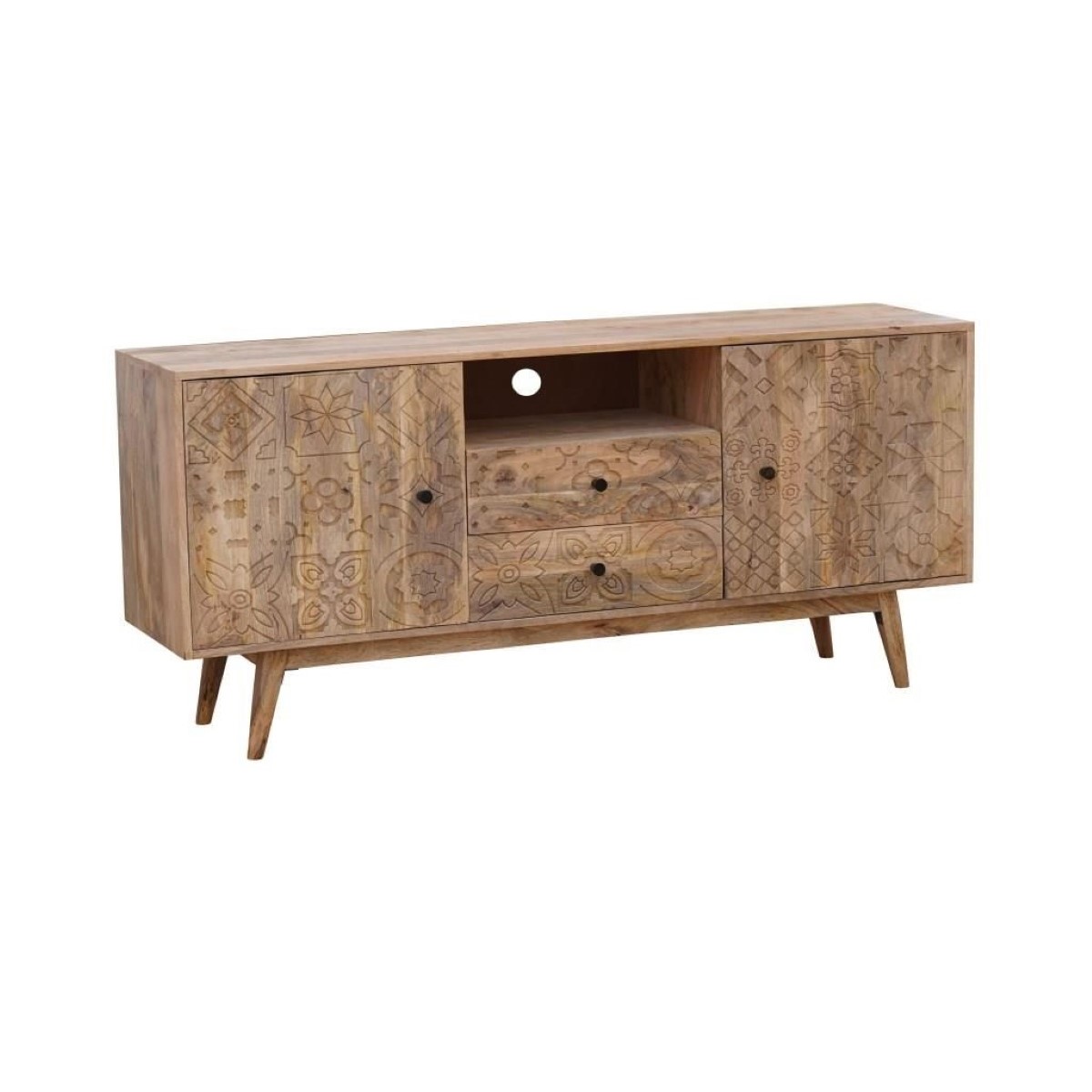 TV-möbler DKD Home Decor Multicolour Naturell Mangoträ 155 x 40 x 70 cm - 3