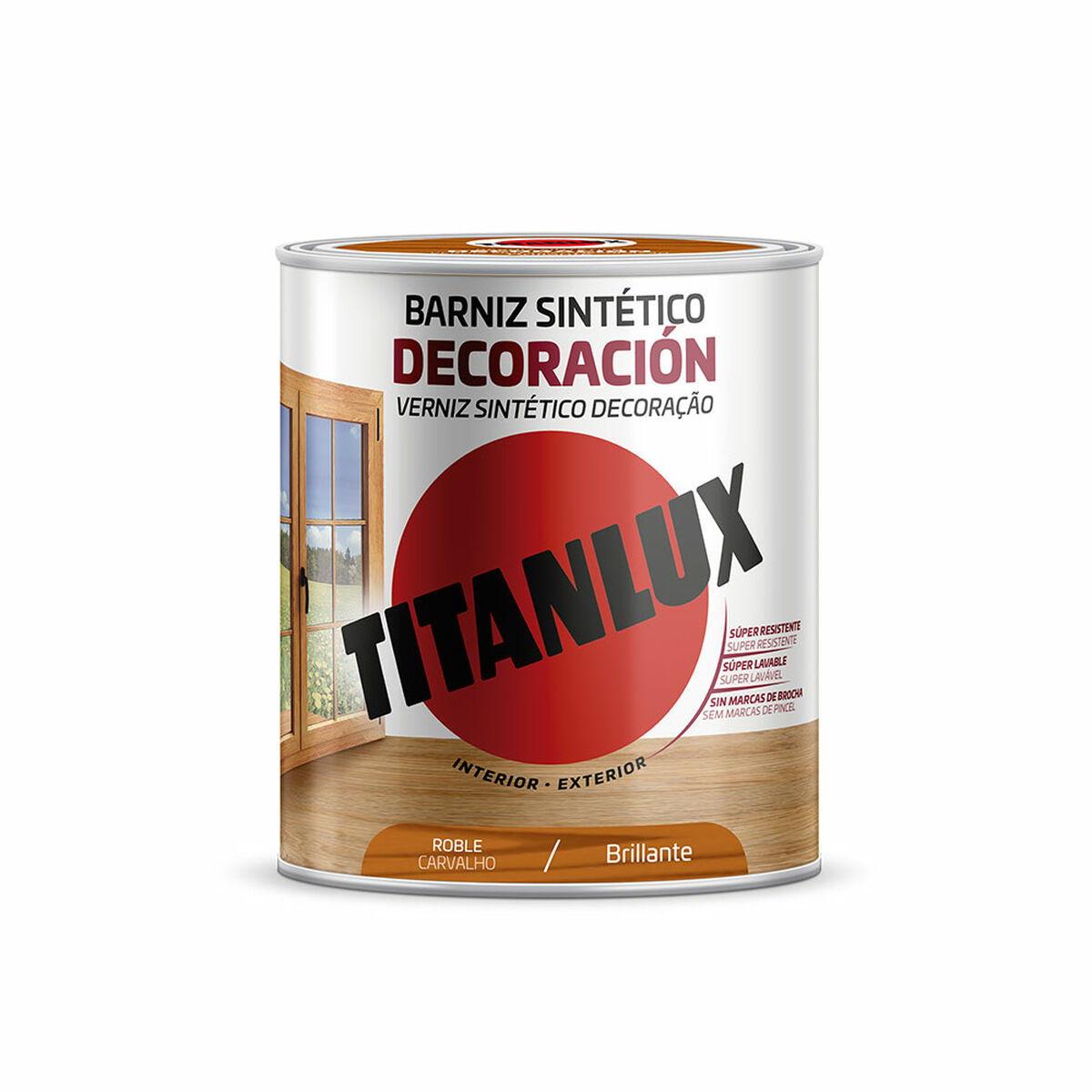 Syntetiskt lack Titanlux m10100214 Glansig Tölgy 250 ml - 2