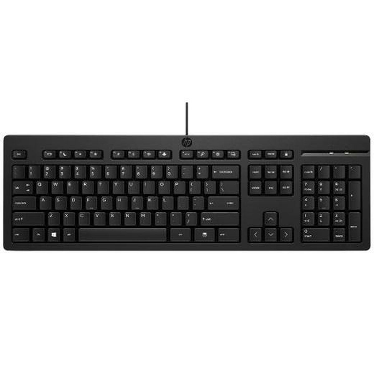 Tangentbord HP 266C9AA#ABE Svart Qwerty Spanska
