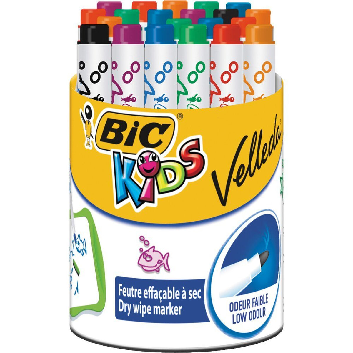 Tuschpennor Bic Kids Mini Velleda 24 Delar Whiteboard Multicolour - 5