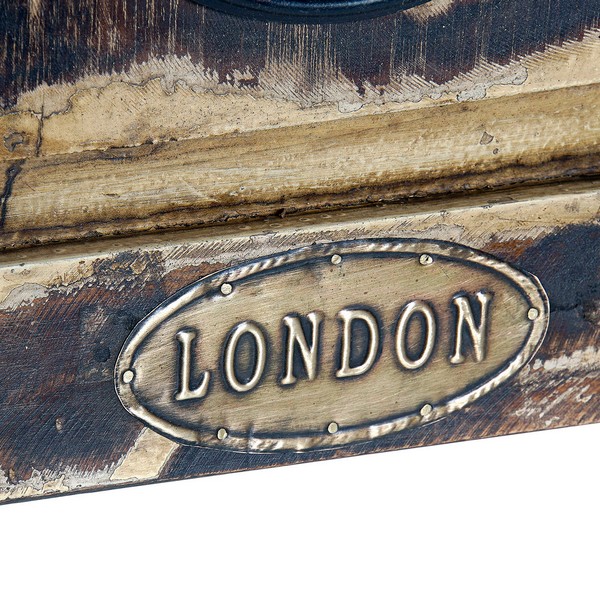 Väggklocka DKD Home Decor London Teak (81 x 15 x 37 cm) - 3
